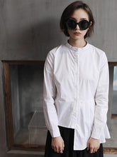 Cool Designed Split-joint White Shirt
